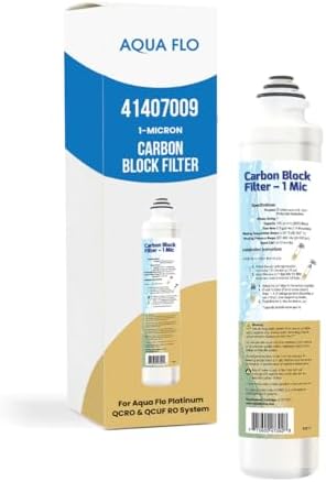 Aqua Flo Carbon Block Filter 1 Micron 41407009 Quick-Change Replacement by ESPWater