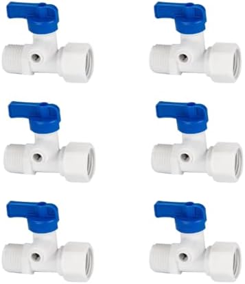 Self Piercing Saddle Valve Kit, 1/4" Brass Compression Needle Valve for 3/8" to 3/4" Pipe Diameter and Compression Hardware Kit for potable water (ANGLE STOP VALVES) by FloFlex