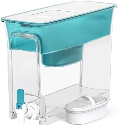 Waterdrop WFD-40B Water Filter Dispenser, 35-Cup Capacity, Turquoise by Waterdrop
