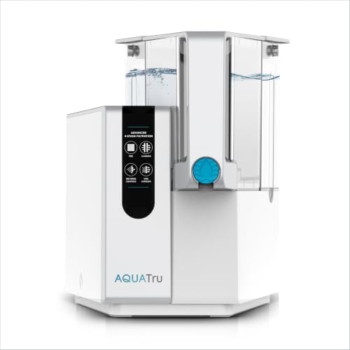 AquaTru Water Purification Unit - Certified NSF/ANSI Standards, Removes 84 Contaminants, No Plumbing Required, Cost-Effective, Environmentally Friendly by AQUATRU