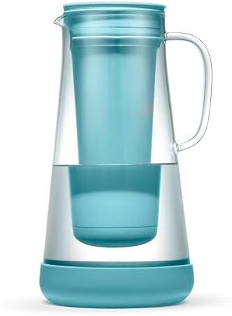 LifeStraw Home Glass Water Filter Pitcher, 7-Cup, Juniper by Unknown