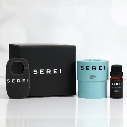 Serei Shower Head Water Filter Replacement - for The Serei Filtered Showerhead - High Pressure Genuine Replacement Filter for Smooth Hair & Skin - Eucalyptus Aromatherapy Included by SereiSkinCo