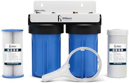 iFilters 4.5 x 10 Sediment CTO Heavy Metals Well Water Filtration System by iFilters