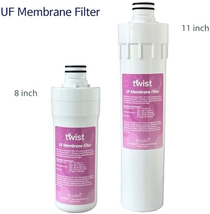 11 inch AQUAVI Twist Ultra Filtration Membrane UF Water Filter for Reverse Osmosis RO System Quick Connect Replacement or Add-on, Improve Water Taste - Image 2