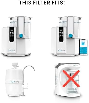 AquaTru VOC Carbon Filter with pH+ Mineral Boost (Stage 4) – Compatible with AquaTru Classic, Classic Smart & Under Sink Purifier Models (Green) - Image 2