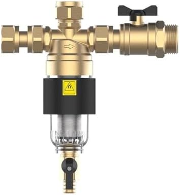 DN20 Magnetic Water Heater Filter With Stainless Steel Mesh For Boiler Sludge, Scale And Rust Separation, 3/4 Inch Threaded Connection, On/Off Drain Handle - Image 6