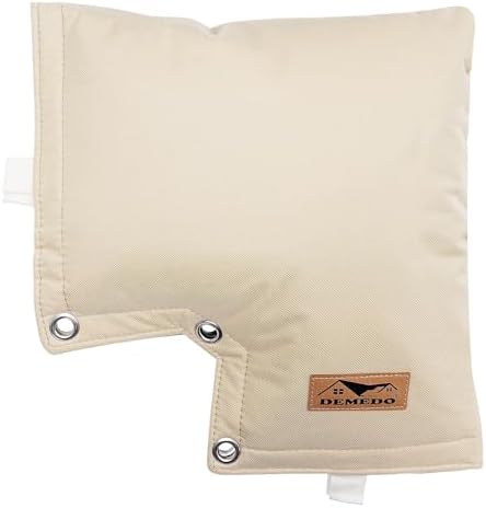 Backflow Preventer Insulation Cover - Backflow Pressure Vacuum Breaker Cover - Insulated Backflow Cover Pouch for Irrigation Back Flow Sprinkler Valves in Winter or Sun Exposure (13”W x 12”H, Sand) by DEMEDO