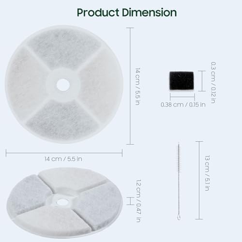 10 PCS Plastic Reduced Version Pet Cat Water Fountain Filters Fit For Solo 2/Solo SE,3 Pro/2S/3, Including Replacement Filters and Replaced Foam Pump Filter (10 pcs) - Image 6