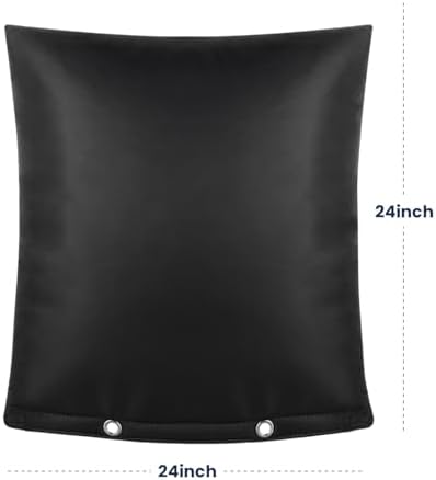 Backflow Insulation Cover, Pipe Insulation Wrap for Winter Freeze Preventer, Heavy-Duty 5-Layer Waterproof Oxford Fabric Cover for Outdoor Sprinklers and Faucets, 24W x 24H inches- Black - Image 6