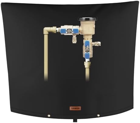 TOHONFOO Backflow Preventer Cover, Pipe Freeze Insulation, 28"Wx20"H, Black by TOHONFOO