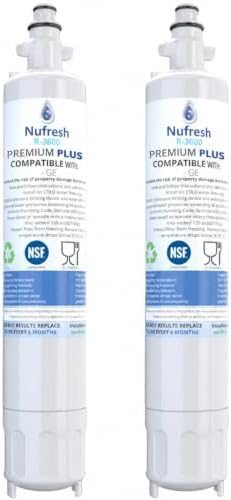 Refrigerator Water Filter Replacement for GE RPWF, RWF1063, 2-Pack by RefreshMyWater