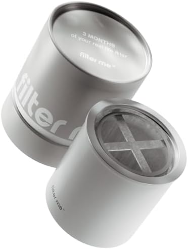 Filter Me IRL Shower Head Filter Replacement Cartridge - Removes Chlorine, Heavy Metals & Harmful Chemicals - Reduces Hair Loss, Acne, Frizz & Breakouts - Improves Skin Texture | 90-Day Supply by FilterMeIRL