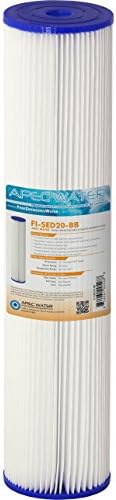 APEC Water Whole House Reusable Pleated Sediment Filter, 20" x 4.5" by APECWaterSystems
