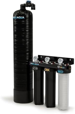 PRO+AQUA 20 GPM Salt-Free Whole House Softener with 3-Stage Well Water Filter System by PROAQUA
