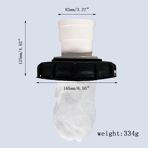 IBC Connector Filters,IBC Tank Cover 6.50 inch Straight IBC Cover Nylon Plastic Reusable Lightweight IBC Tote Filter for Rainwater Tank, Standard - Image 7