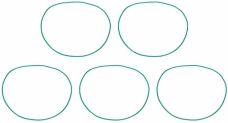 HARFINGTON 5 Pcs Fluorine Rubber O-Rings 135mm OD 130.2mm ID 2.4mm Width Round Sealing O Ring Seal Gasket for Industrial Engines Plumbing Faucet Hose Automotive by HARFINGTON