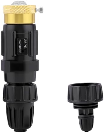 Drip Irrigation Faucet Adapter Kit, 25 PSI, 1/2 & 1/4 Inch Tubing, 1 Pack by Unknown