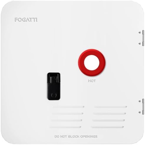 FOGATTI 18" x 18" InstaShower 8 Plus RV Tankless Water Heater Door, White by FOGATTI