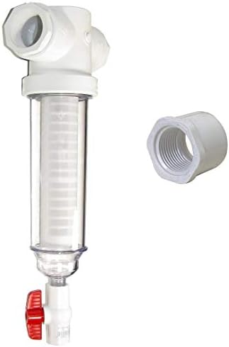 KleenWater KWSS1.5-1.0FNPT, Rusco Vu-Flow 1.0 Inch PVC Female FNPT Threaded Inlet/Outlet 50 GPM Spin Down Sand Separator/Sediment Water Filter System (60 Mesh) by Unknown