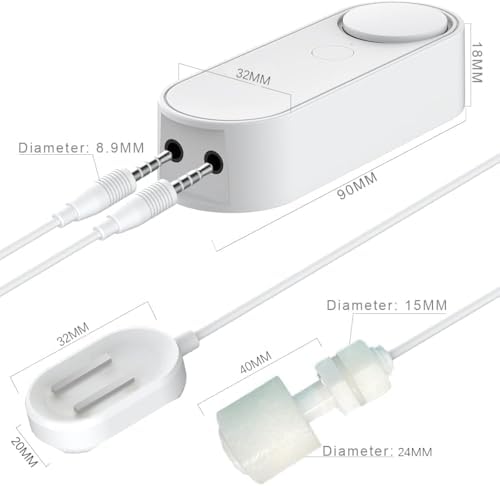 WiFi Water Leak / Water Level 2 in 1 Detector, Smart Water Sensor Alarms, Detached 16.4FT Dual Detection Line, Left and Right Dual Alarms, Remote App Monitoring, Dual Alerts, AAA Battery Powered - Image 4