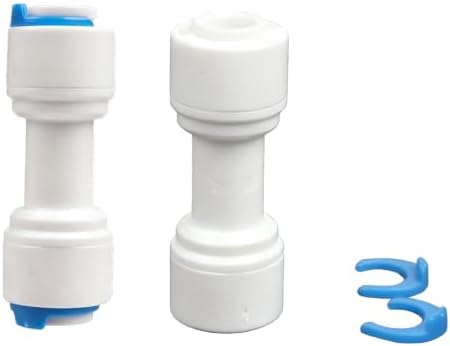 1/4 inch to 1/4 inch Quick Connect Adapter – 5PCS Push to Connect Fittings for RO Water Systems, Refrigerator Water Lines, Filters & Purifiers, Water Line Adapter Kit (1/4") - Image 3
