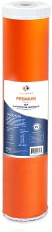 Aquaboon 5 Micron 20 x 4.5 Premium Whole House Water Filter Replacement Cartridge KDF for 1-Stage Water Filtration System 1 Pack by Aquaboon
