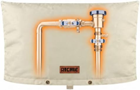 RICHIE Backflow Preventer Cover (5°F) Heavy-Duty 5-Layer Insulated Enclosure, Freeze & All-Weather Protection for Outdoor Pipe, Irrigation Sprinkler Valve, Well Water Pump & PVB, 50" Wx40 H Beige by RICHIE