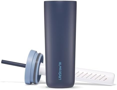 LifeStraw Go Series Insulated Water Filter Tumbler, 18 oz, Aegean Sea by Unknown