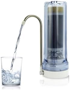 Oceanic Countertop Water Filter, Multi-Stage Mineral pH Alkaline Easy Install Faucet Water Filter - Reduces Heavy Metals, Bad Taste and Up to 99% of Chlorine - Clear by Oceanic+Water+Systems