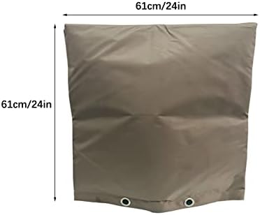 Backflow Preventers Protection, 24Wx24H inch Outdoor Pipe Insulation Cover Backflow Winter Cover Insulated Cover Pouch for Winter Pipe Freeze Protection Water Sprinkler Valve Box Controller - Image 4