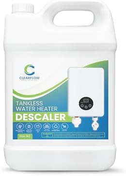 Tankless Water Heater Descaler - Premium Descaler for Tankless Water Heater Systems, Restores Heating Efficiency, Nontoxic, Biodegradable, Made in USA! 128 Ounce (1 Gallon) by Unknown