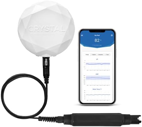 Crystal Smart Water Monitor for Chlorine & Bromine Pools & Spas (New Model) by CrystalWaterMonitor