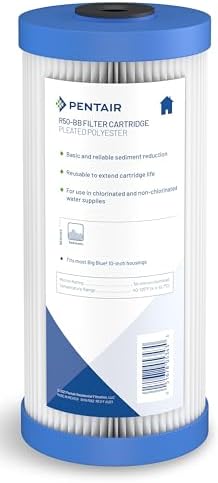 Pentair Pentek R50-BB Big Blue 10" x 4.5" Sediment Water Filter, 50 Micron by PENTAIRPENTEK