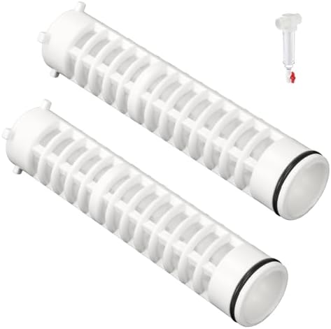 1-1/2 Inch 250 Mesh Spin Down Filters for Rusco Vu Flow, 8" Long Spin Down Sediment Filter Screen for Well Water and Sprinkler Irrigation (FS-1-1/2-250) - 2 Pack by Ahuliao