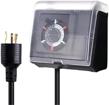 Mechanical Pool Pump Timer,Twist-Lock NEMA L5-20R by TAYMATIC
