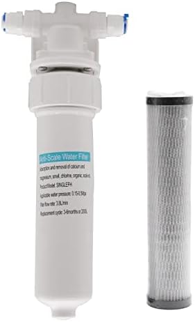 Westbrass F400 Under Sink In-Line Water Filter Unit and Cartridge for Instant Hot or Pure Water Dispenser Faucets by Westbrass