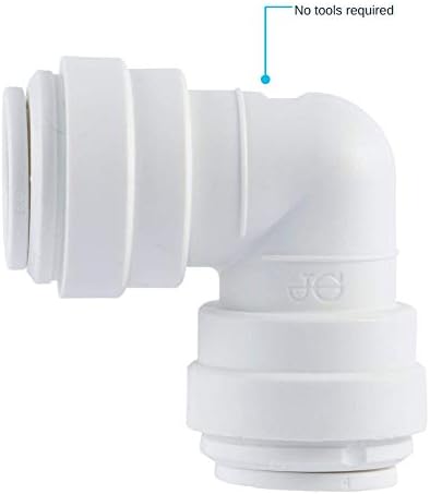 John Guest Speedfit 3/8 Inch OD Union 90 Degree Elbow Connector, Push to Connect Plastic Plumbing Fitting, PP0312WP - Image 4