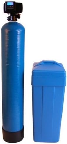 Iron Blaster 48K Combination Water Softener & Iron Filter with Fleck 5600SXT Digital Metered Valve - Treat Whole House up to (3/4" Bypass 48,000 Grains, Blue) by DuraWater