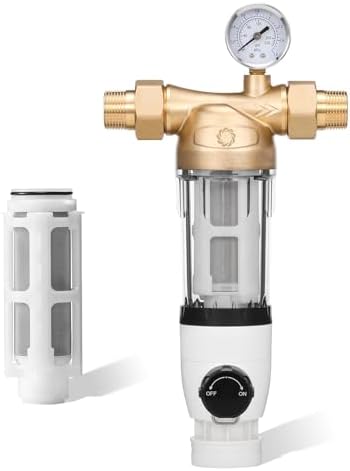 Airthereal Bundle | Spin Down Water Sediment Filter and Spare Filter, Pre-Filtration System for Whole Home, Water Filter for City and Well Water, 40 Micron Reusable Sediment Backwash Filter by Airthereal