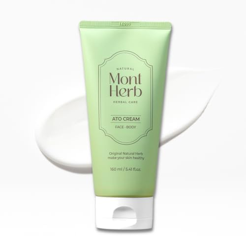 Ato Cream, Intense Soothing Relief for Dry & Itchy Sensitive Skin, 160ml - Daily Face & Body Moisturizer with Green Tea Water & 15 Herbs, Fragrance-Free Skin Barrier Recovery by Unknown