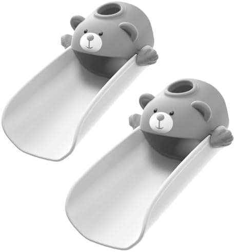 SKYROKU Faucet Extender for Toddlers with Temperature Sensor, Cute Bear by SKYROKU