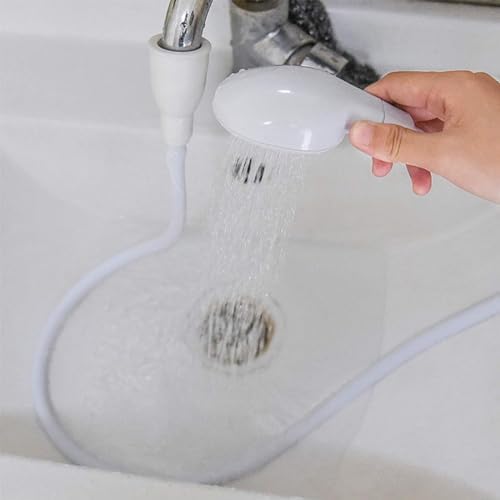 3m/9.84ft Sink Spray Rubber Hose Portable Sink Hose Faucet Sprayer Shampoo Sprayer Handheld Faucet Shower for Pets,Bathing Baby,Washing Hair,Rinsing Vegetables - Image 3