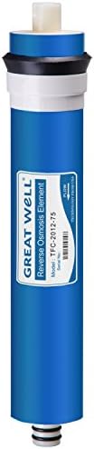 iSpring RCC7AK Under Sink Reverse Osmosis Drinking Water Filter System with Alkaline Remineralization-Natural pH, White & MC7 Reverse Osmosis (RO) Membrane Replacement 75 GPD, 11.75” X 1.75”, Blue - Image 4