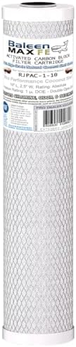 1 Micron 2.5" x 10" CTO Coconut Shell Carbon Water Filter Cartridge by BaleenFilters