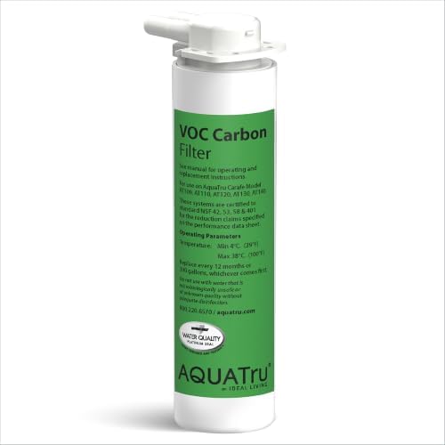 AquaTru Carafe VOC Carbon Filter (Stage 4) – Compatible with AquaTru Carafe Models by AQUATRU