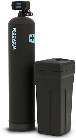 PRO+AQUA Heavy Duty Whole House Water Softener System – 80,000 Grain Capacity, Premium Long-Lasting Resin, 1" Ports by PROAQUA