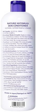 naturie Hatomugi Skin Conditioner R 16.9Floz / 500ml, Hydrating lotion for face and body, Fragrance, colorant, oil, surfactant and alcohol free, Hypoallergenic - Image 2
