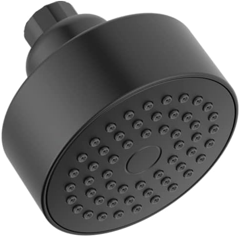Delta Faucet Modern 3.5-inch Single-Spray Shower Head, Black Round Shower Head, High Pressure Shower Head, 1.75 GPM Flow Rate, Matte Black RP101842BL by Unknown