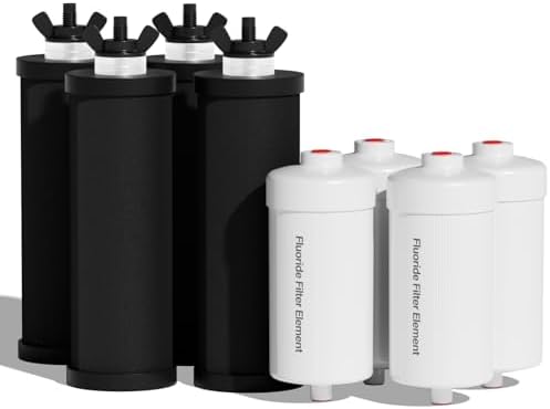 Purewell 8-Stage PF-3&FL-2 Purification Elements Set, Replacement Filters for ProOne® and Berlkey® Filters, ProOne® Big+ or Berlkey® Big+ Water Filter System and Purewell System (8 Pack, K Series) by Purewell