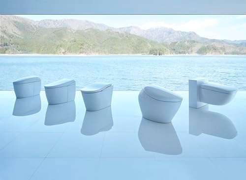TOTO® NEOREST® WX1™ Dual Flush 1.2 or 0.8 GPF Wall-Hung Toilet with Integrated Bidet Seat and eWater+®, Cotton White - CWT9538CEMFG#01 - Image 2
